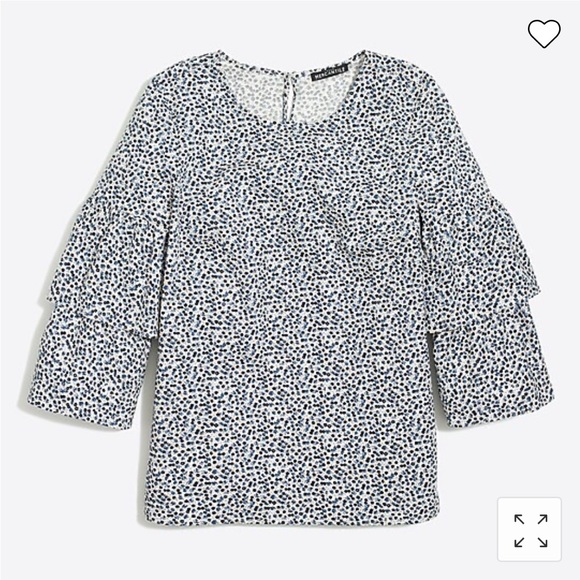 J crew printed tiered bell-sleeve top - Picture 11 of 11